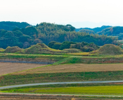 Picture：Tomb 34 to 39 of Shimbaru-Nuyama Mounted Tomb Group