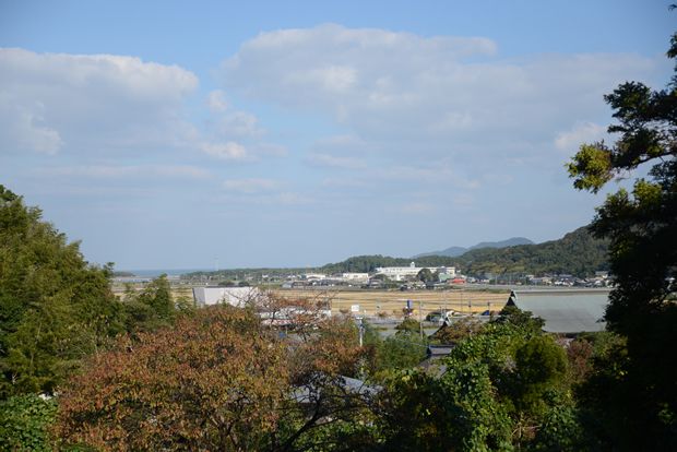 下高宮周辺から釣川方面を望む