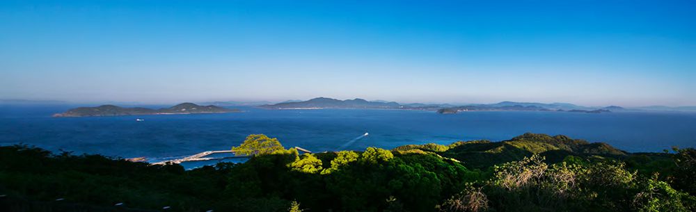 御嶽山山頂から見た九州本土側