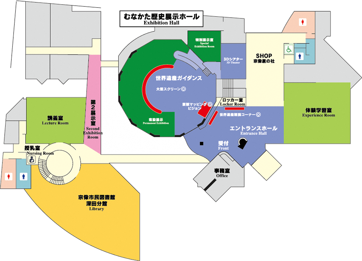 画像:館内図